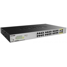 DGS-1026MP/B1A Коммутатор D-Link DGS-1026MP/B1A, L2 Unmanaged Switch with 24 10/100/1000Base-T ports and 2 100/1000Base-T SFP combo-ports (24 PoE ports 802.3af/802.3at (30 W), PoE Budget 370).8K Mac address, Auto-sensing, 802 