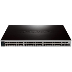 DGS-3620-52P/B1AEI Коммутатор D-Link DGS-3620-52P/B1AEI, PROJ L3 Managed Switch with 48 10/100/1000Base-T ports and 4 10GBase-X SFP+ ports (48 PoE ports 802.3af/802.3at (30 W), PoE Budget 370W, PoE Budget with RPS DPS-700 740W). 