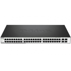 DGS-1210-52/C1A Коммутатор D-Link Gigabit Smart Switch with 48 10/100/1000Base-T ports and 4 Gigabit MiniGBIC (SFP) ports (Упаковка: ВСКРЫТАЯ) 