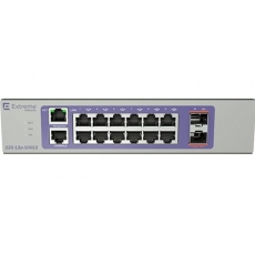 16561 220-Series 12 port 10/100/1000BASE-T PoE+, 2 10GbE unpopulated SFP+ ports, 1 Fixed AC PSU, L2 Switching with RIP and Static Routes, 1 country-specific power cord 