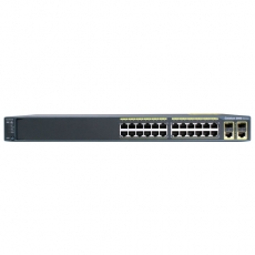 WS-C2960+24LC-L Коммутатор Cisco Catalyst 2960 Plus 24 10/100 (8 PoE) + 2 T/SFP LAN Base 