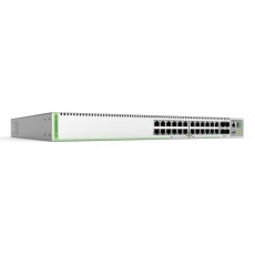 AT-GS980MX/28-50 Коммутатор Allied TelesisL3 Stackable Switch, 24x 10/100/1000-T, 4x SFP+ Ports and a single fixed power supply, EU Power Cord 